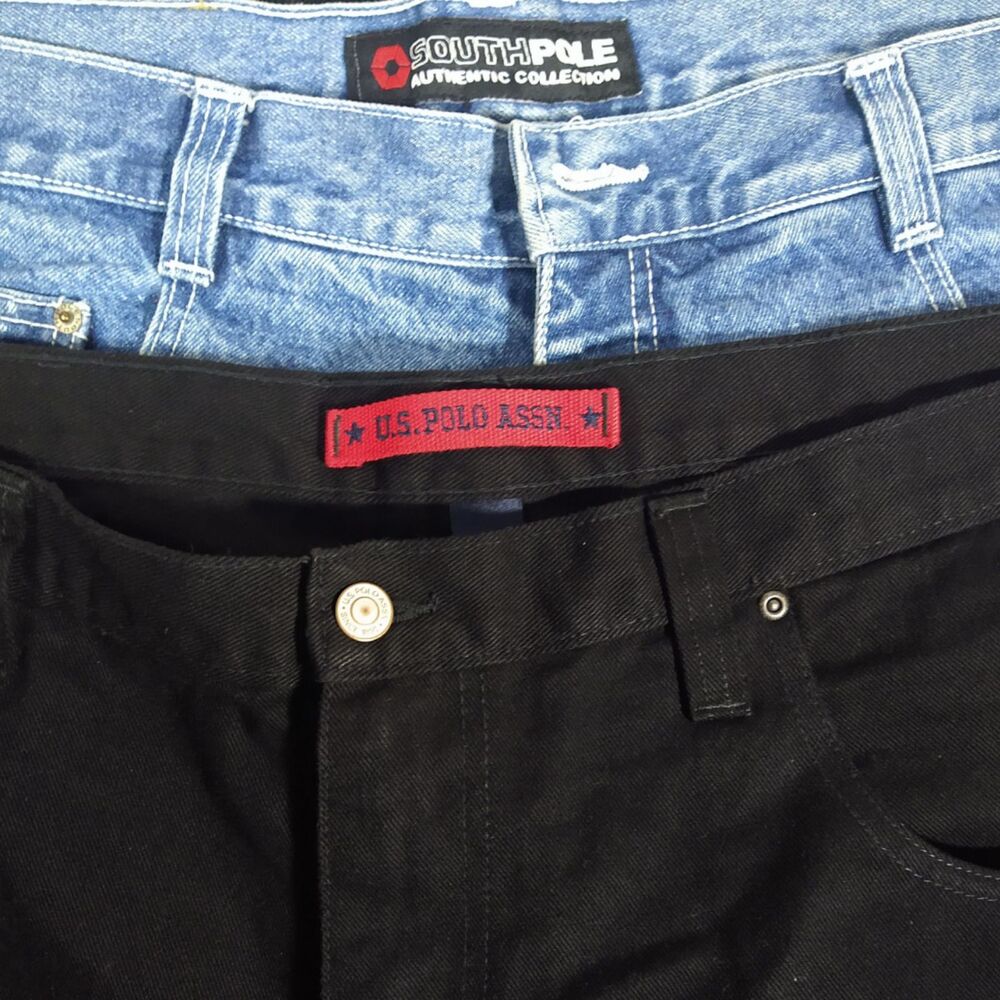 Lot of 2 Men's Size 40 Denim Jorts (Jean Shorts) – South Pole & U.S. Polo Assn